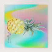 Abstrakt Ombre Holographische Ananas Puzzle (Horizontal)