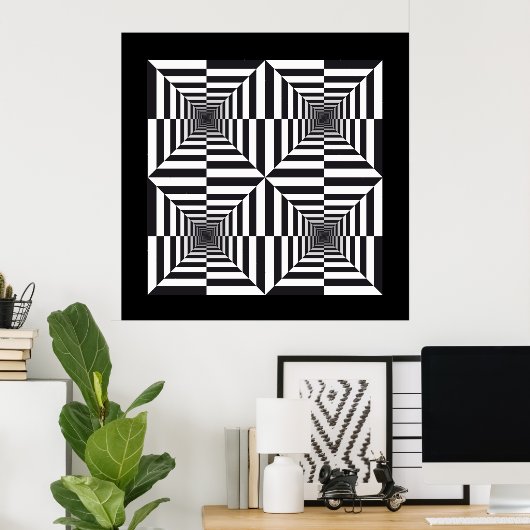 Abstrakt op Art Poster (Heimbüro)