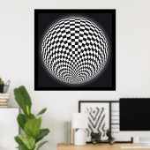 Abstrakt op Art Poster (Heimbüro)