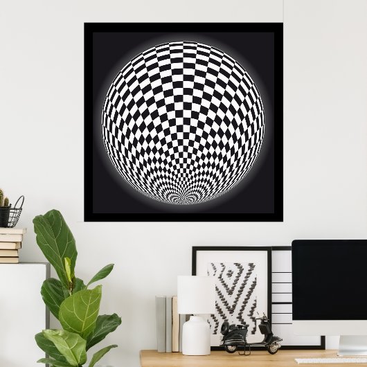 Abstrakt op Art Poster (Heimbüro)