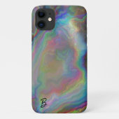 Abstrakt Opal Agate Personalisiert Phone Case (Rückseite)