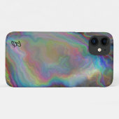 Abstrakt Opal Agate Personalisiert Phone Case (Rückseite (Horizontal))