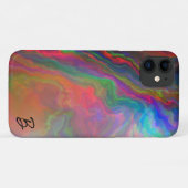 Abstrakt Opal Agate Personalisiert Phone Case (Rückseite (Horizontal))
