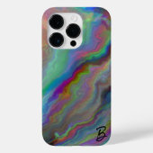 Abstrakt Opal Agate Personalisiert Phone Case (Rückseite)