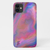 Abstrakt Opal Agate Personalisiert Phone Case (Rückseite)