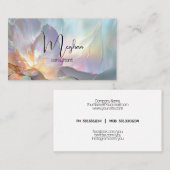 Abstrakt Opal Pastel Visitenkarte (Vorne/Hinten)