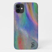Abstrakt Opal Personalisiert Phone Case (Rückseite)