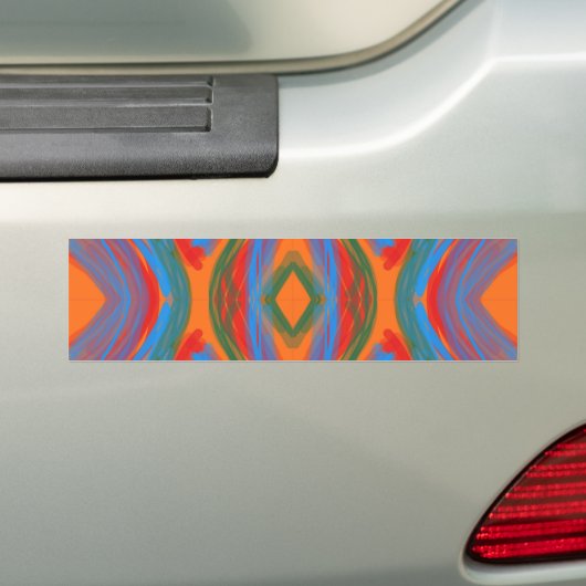Abstrakt Orange Autoaufkleber (Auf Auto)