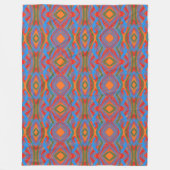 Abstrakt Orange Fleecedecke (Vorderseite)