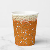 Abstrakt Orange Frosty Pappbecher (Links)