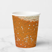 Abstrakt Orange Frosty Pappbecher (Vorderseite)