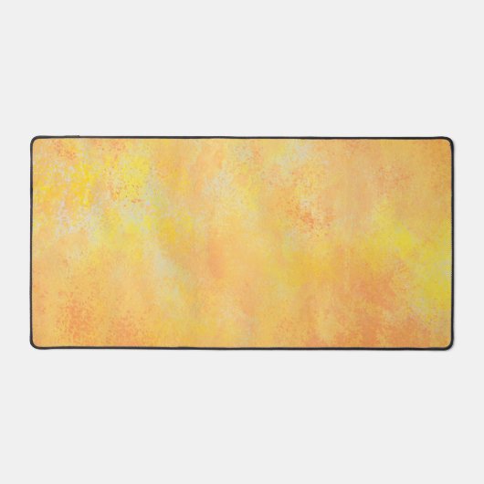 Abstrakt orange Gelb Schreibtischunterlage (Vorderseite)
