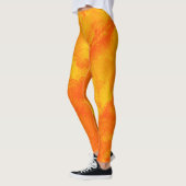 Abstrakt-orange-gelbe Diffusion Leggings (Links)