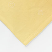 Abstrakt-orange-generatives Blumenmuster Fleecedecke (Ecke)