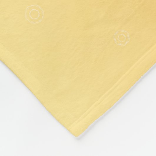 Abstrakt-orange-generatives Blumenmuster Fleecedecke (Ecke)