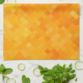 Abstrakt orange geschirrtuch (Gefaltet)