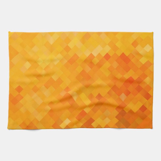 Abstrakt orange geschirrtuch (Horizontal)