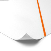 Abstrakt Orange Gray Off-White Black AP002 Poster (Ecke)