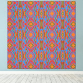 Abstrakt Orange Leinwanddruck (Insitu (Holzboden))