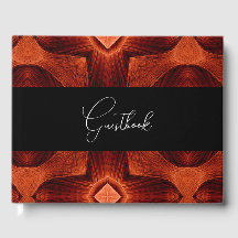 Abstrakt Orange Pattern Vintage Wedding