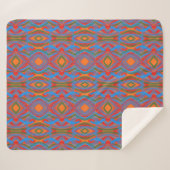 Abstrakt Orange Sherpadecke (Vorderseite (Horizontal))