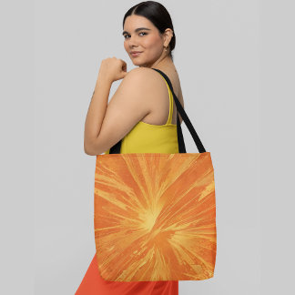 Abstrakt orange und gelb tasche