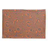 abstrakt orange und grau kissenbezug (Rückseite)