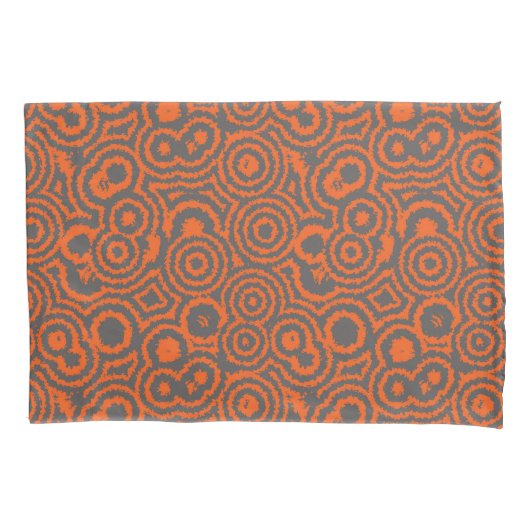 abstrakt orange und grau kissenbezug (Vorderseite)