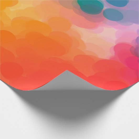 Abstrakt orangefarbener Hintergrund. Illustration Geschenkpapier (Ecke)