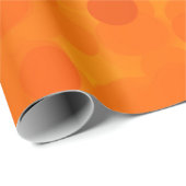 Abstrakt orangefarbener Hintergrund. Illustration Geschenkpapier (Rolleneckpunkt)