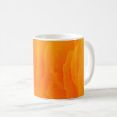 Abstrakt orangefarbener Hintergrund Kaffeetasse (VorderseiteRechts)