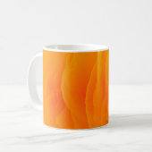 Abstrakt orangefarbener Hintergrund Kaffeetasse (Vorderseite Links)