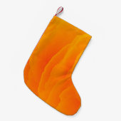 Abstrakt orangefarbener Hintergrund Kleiner Weihnachtsstrumpf (Vorderansicht (hängend))