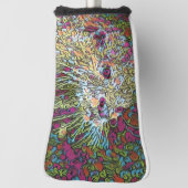 Abstrakt Otter Golf Headcover (Rotieren 90)