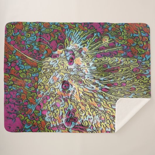 Abstrakt Otter Sherpadecke (Vorderseite (Horizontal))