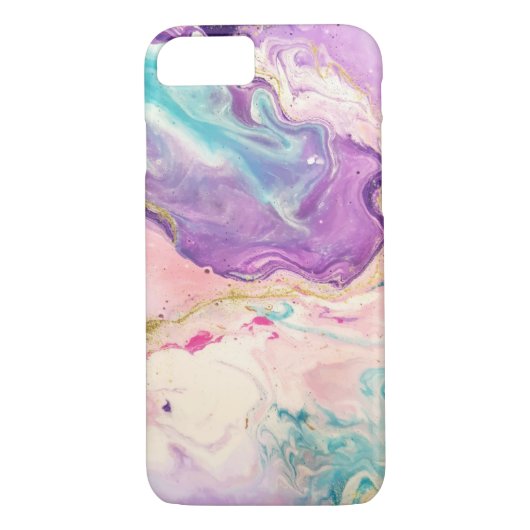 Abstrakt Paint Marbling Case-Mate iPhone Hülle (Rückseite)