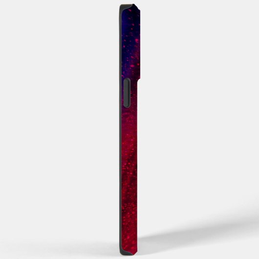 Abstrakt Paint Neon Red Blue Custom Monogram Case-Mate iPhone Hülle (Rückseite / Rechts)