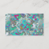 Abstrakt Paint Spill Visitenkarte (Rückseite)