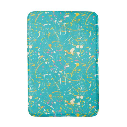 Abstrakt Paint Splash Badematte (Vorderseite Vertikal)