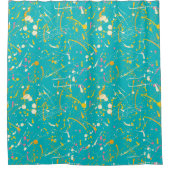 Abstrakt Paint Splash Duschvorhang (Vorderseite)