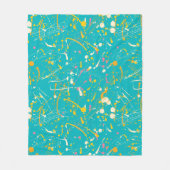 Abstrakt Paint Splash Fleecedecke (Vorderseite)