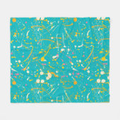 Abstrakt Paint Splash Fleecedecke (Vorderseite (Horizontal))