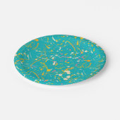 Abstrakt Paint Splash Pappteller (Schrägansicht)