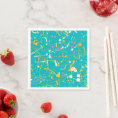 Abstrakt Paint Splash Serviette (Beispiel)