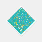 Abstrakt Paint Splash Serviette (Ecke)