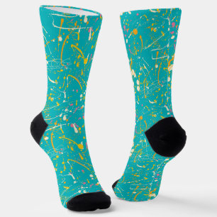 Abstrakt Paint Splash Socken