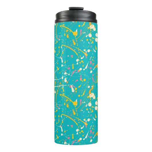 Abstrakt Paint Splash Thermosbecher (Vorderseite)