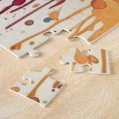 Abstrakt Paint Splats mehrfarbig Puzzle (Seite)