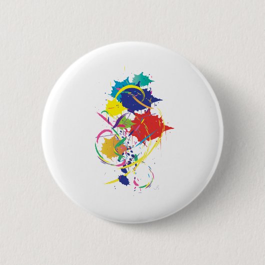 Abstrakt Paint Spritzer Art Modern Cool.ai Button (Vorderseite)