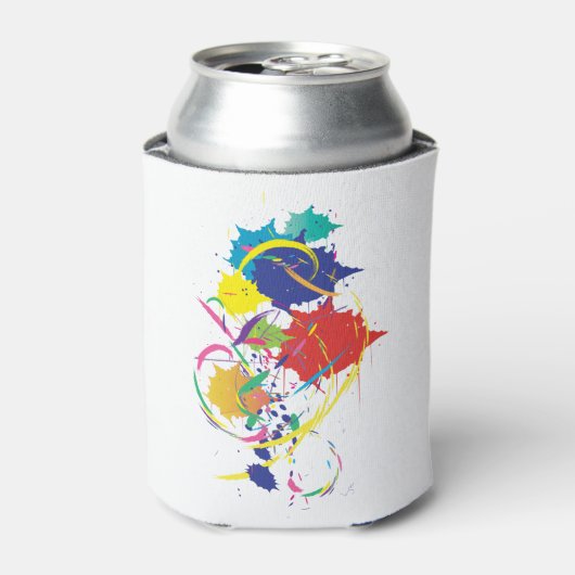 Abstrakt Paint Spritzer Art Modern Cool.ai Dosenkühler (Kanne Vorderseite)